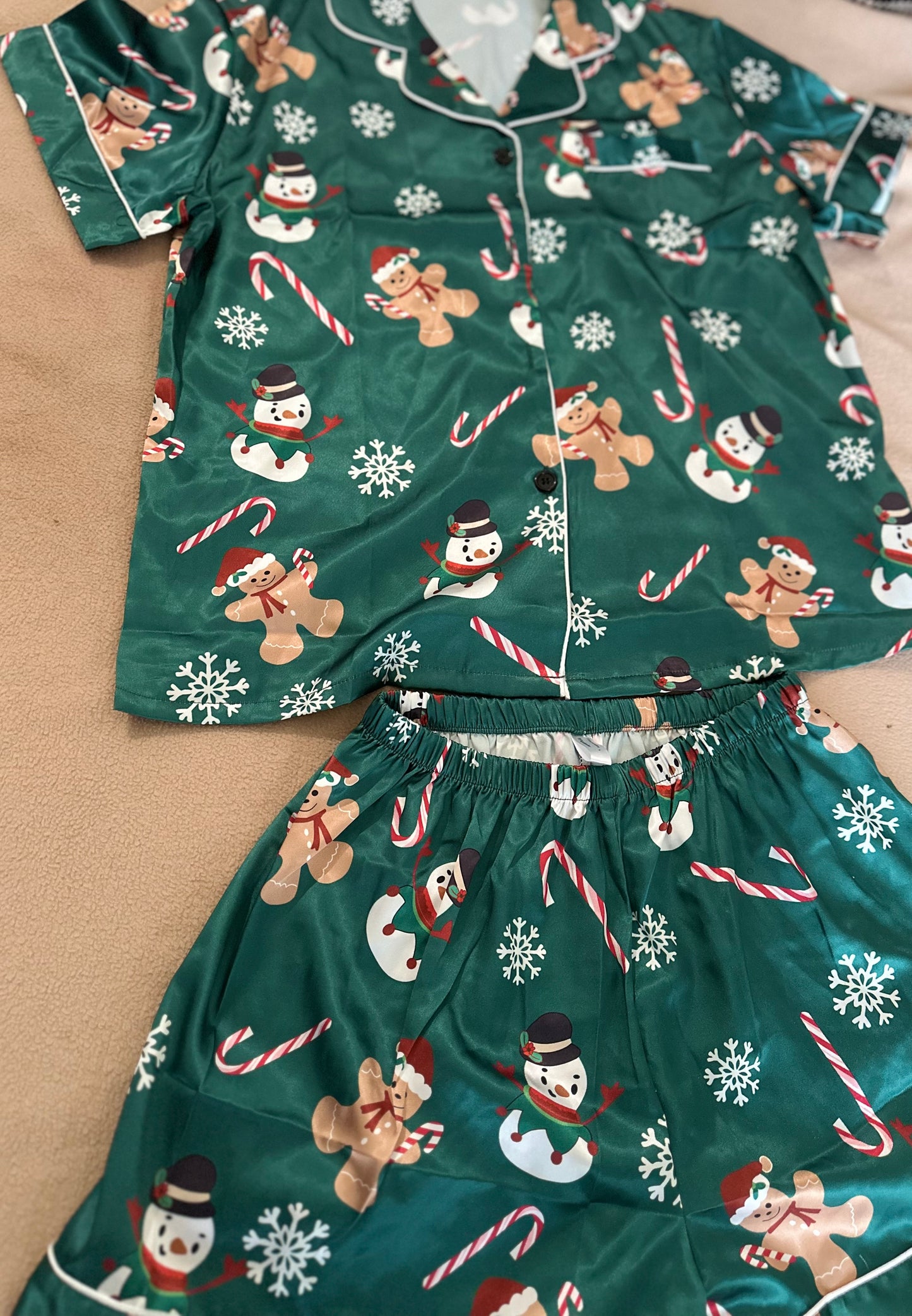 Two Piece Silk Pajama Set